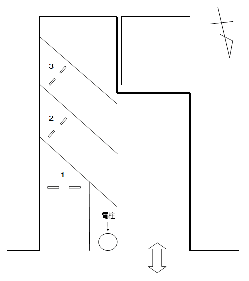 ７４７の駐車配置図
