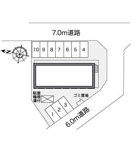 吉春Ⅱ(26325)の駐車配置図