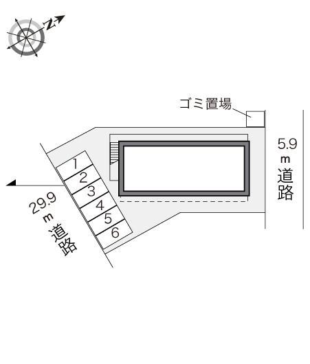 ドミール神通(21330)の駐車配置図