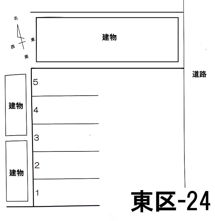 東区-24の駐車配置図