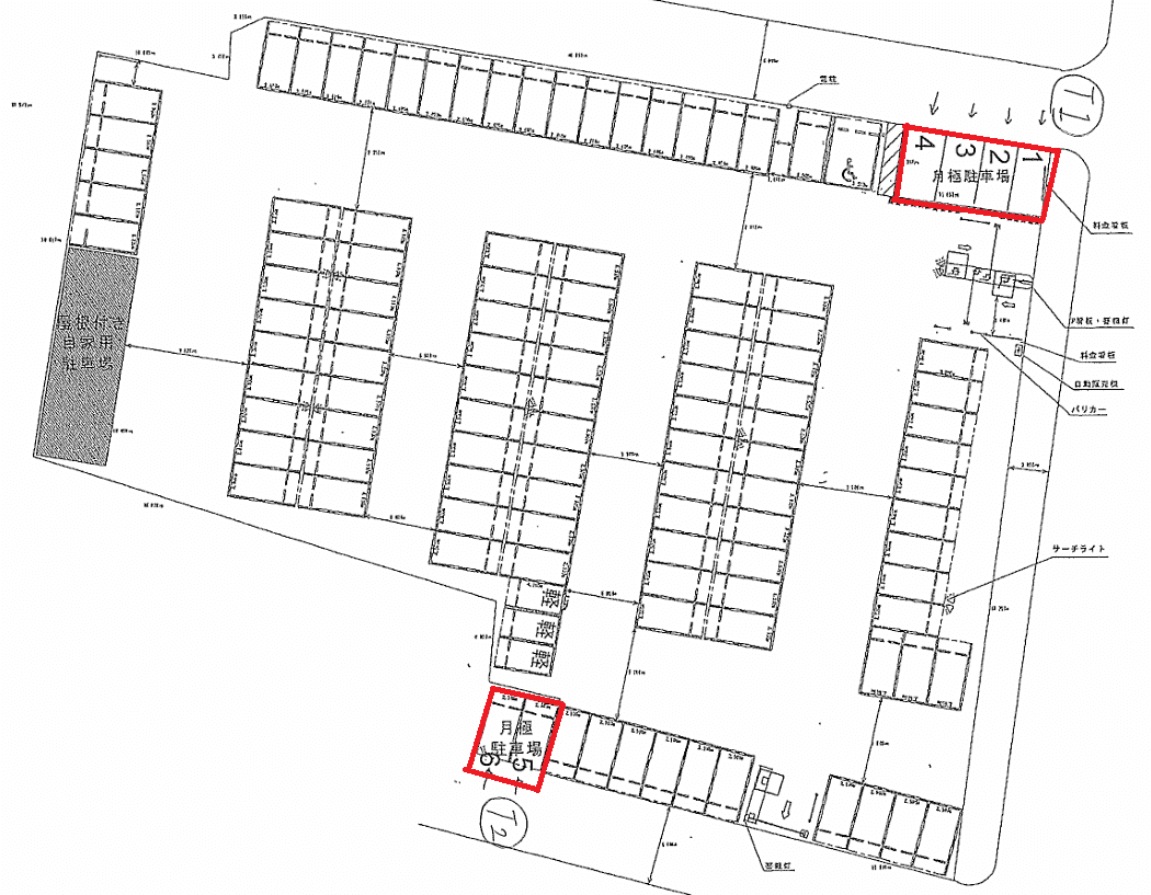 水野町第1の駐車配置図