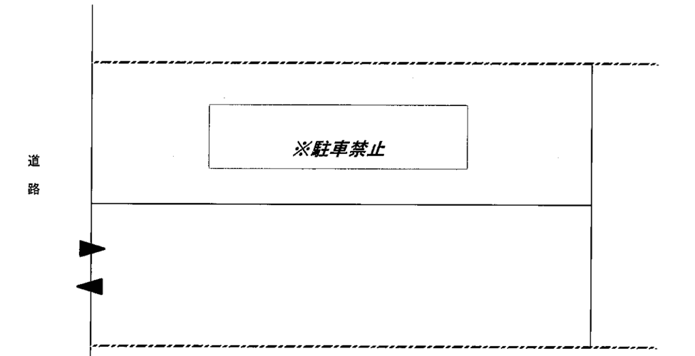 撫牛子２丁目駐車場の駐車配置図