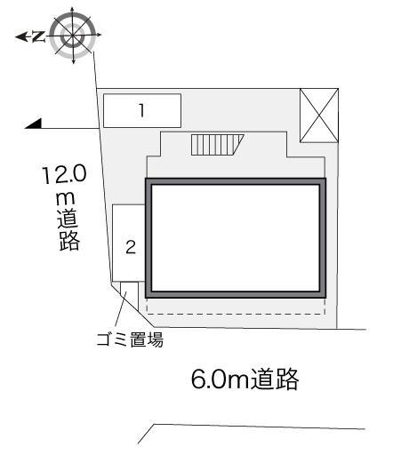 ラ　ファミーユ(23654)の駐車配置図