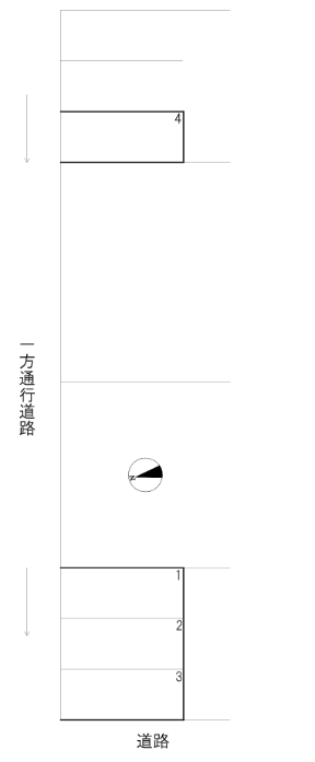 時任町Ｃの駐車配置図