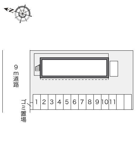 ＳＷＡＬＬＯＷ(16308)の駐車配置図