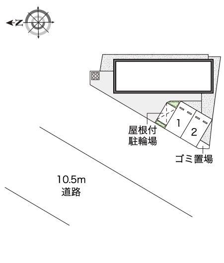 ウィング６(46071)の駐車配置図