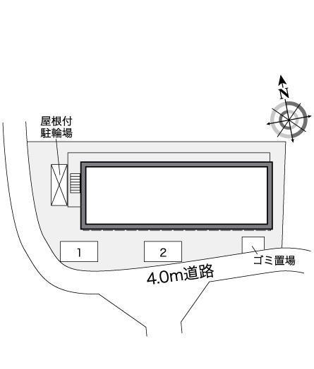ボーテ(26769)の駐車配置図
