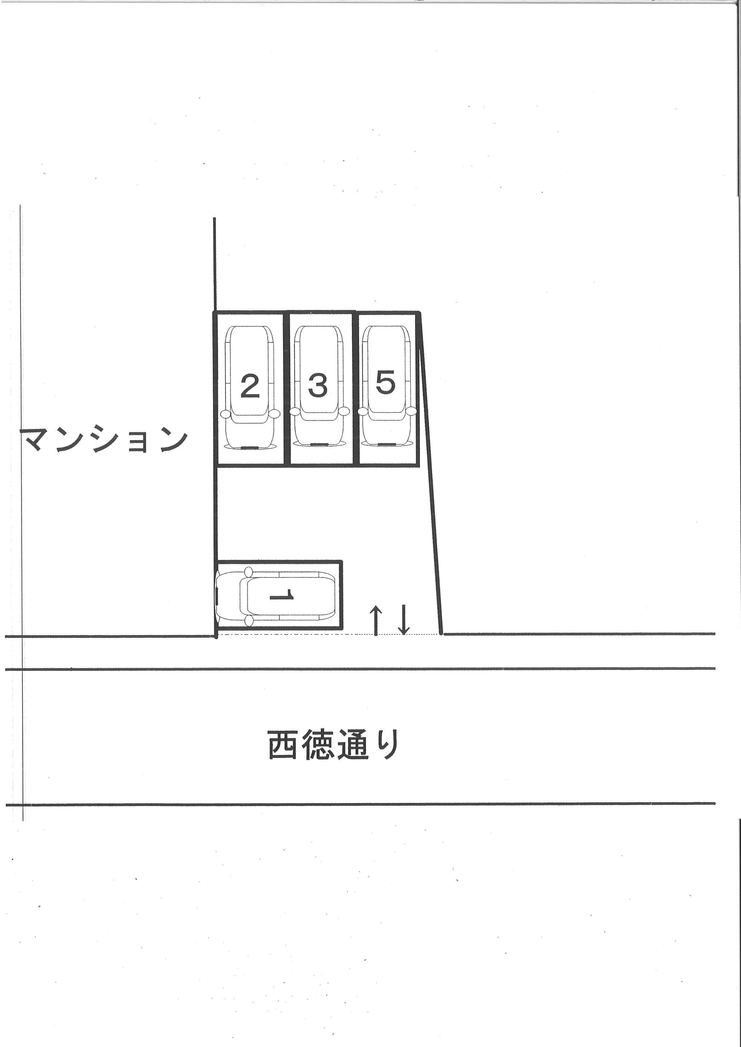 結城四葉パーキングの駐車配置図