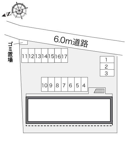 エスポワール平佐(23343)の駐車配置図