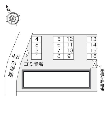 赤堀(23751)の駐車配置図