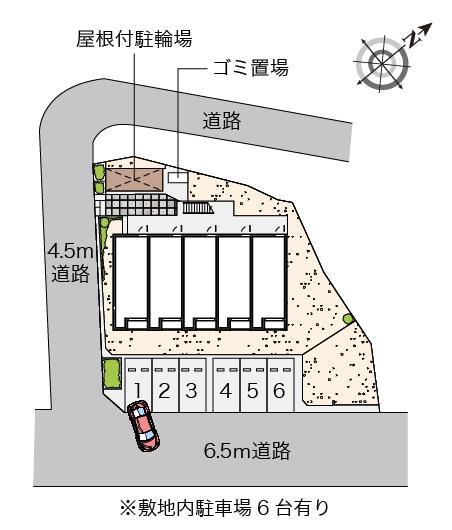 ラークヒルズ(55076)の駐車配置図