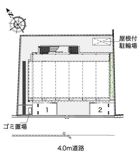 ユータス　Ⅱ(43638)の駐車配置図