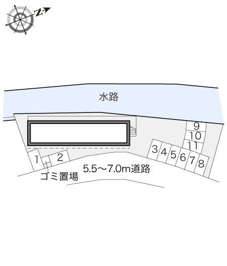 花咲(16268)の駐車配置図