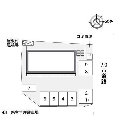 フリージア(38762)の駐車配置図