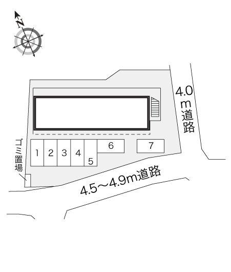 シャトーＣ(18478)の駐車配置図