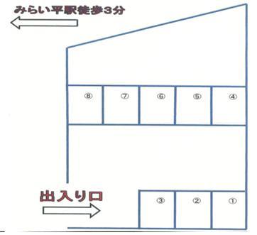 陽光台137パーキングの駐車配置図