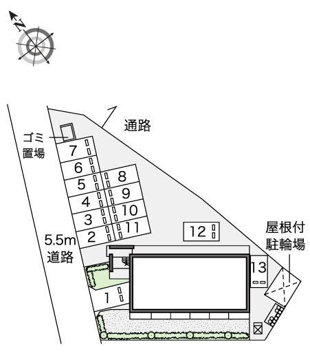 田戸Ⅱ(41858)の駐車配置図