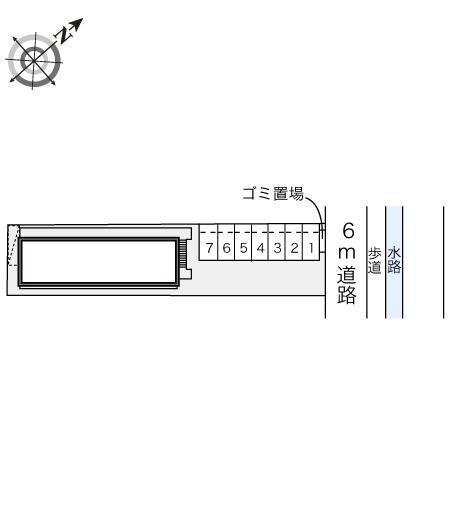 松浜(23124)の駐車配置図