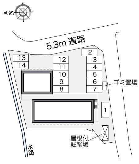エミール(41136)の駐車配置図