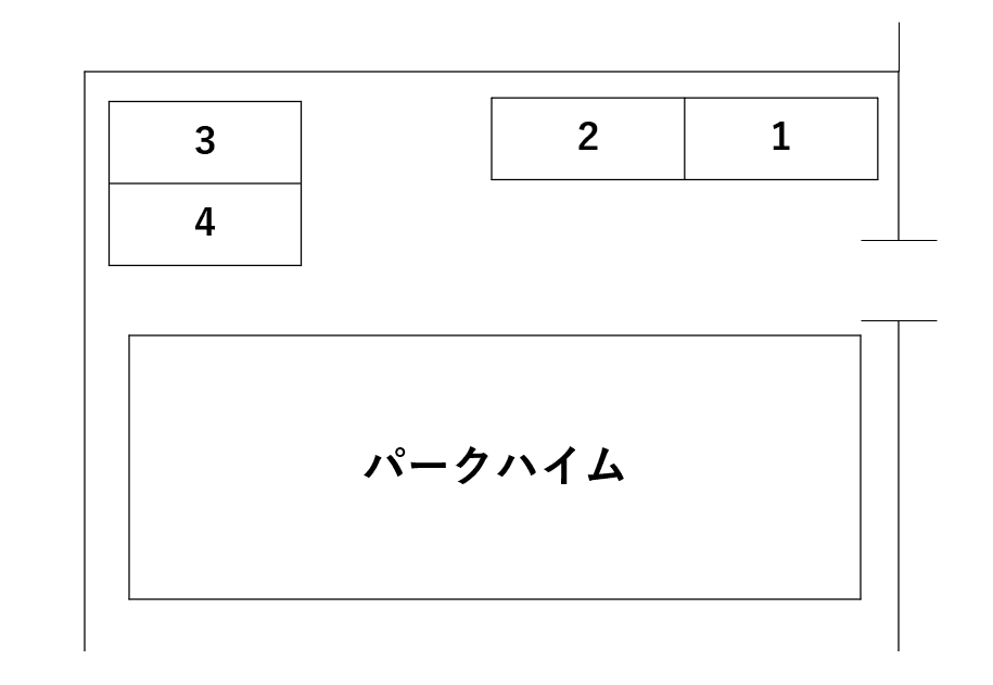 パークハイムの駐車配置図