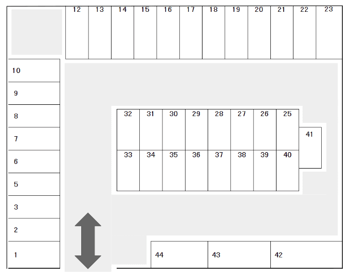 下田駐車場の駐車配置図