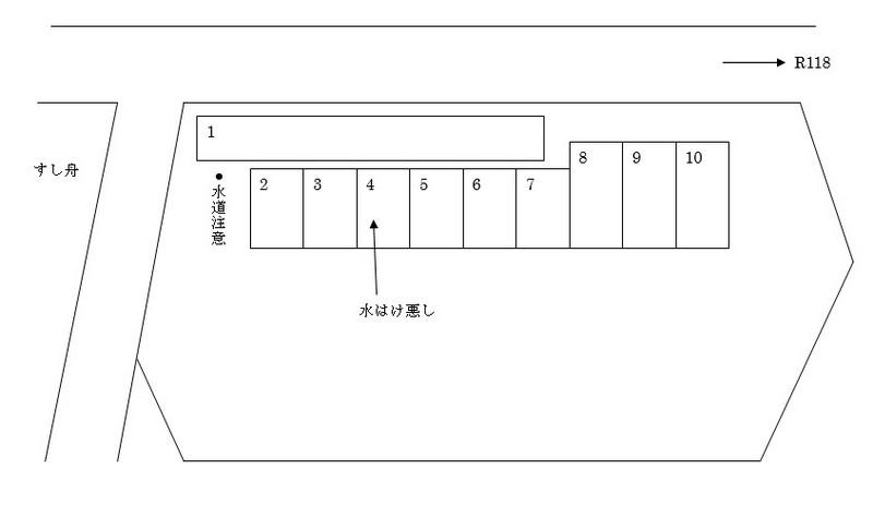 中山千歳パーキングの駐車配置図