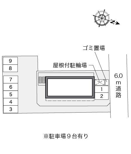 サイレンスＫ(38917)の駐車配置図