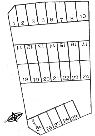 P197の駐車配置図