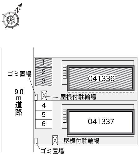 あじさいブライト(41336)の駐車配置図