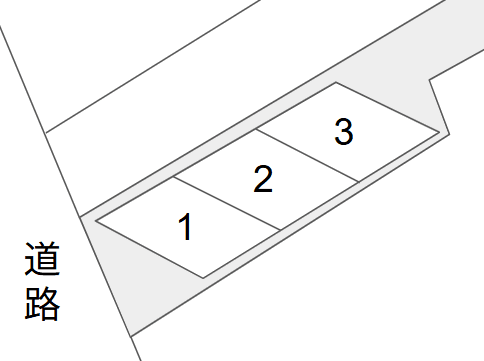 宮本駐車場の駐車配置図