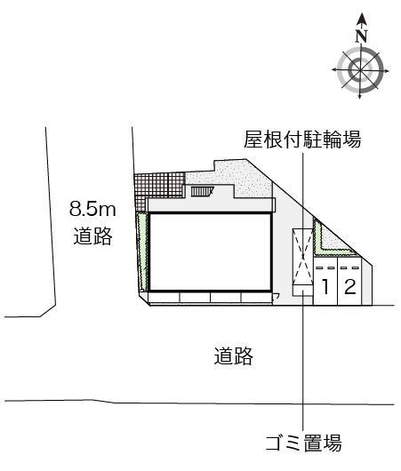リヴィエール武庫川(54745)の駐車配置図