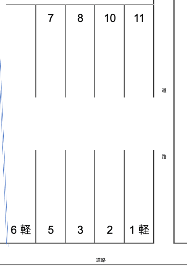 16.蔵田駐車場の駐車配置図