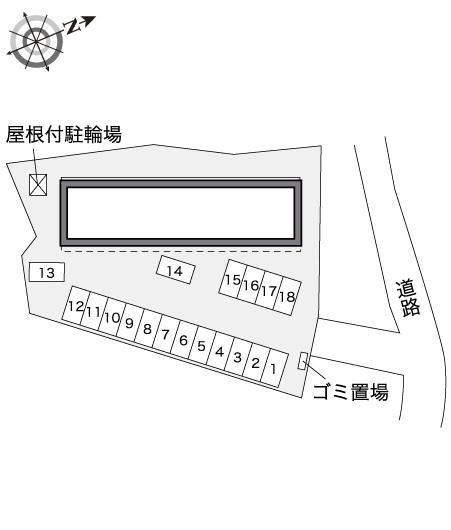 メディオ新津(30837)の駐車配置図