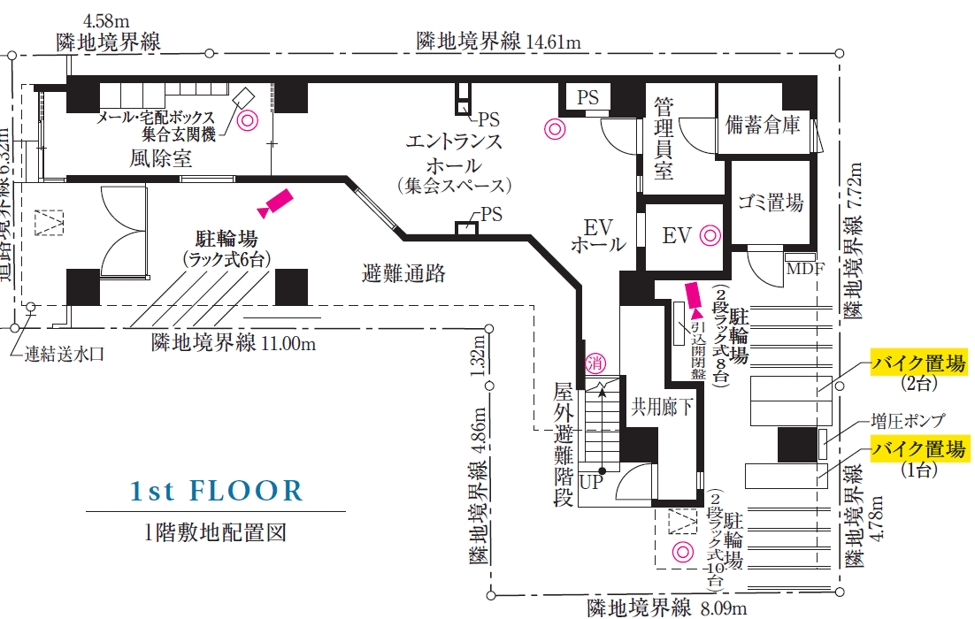 リヴシティ両国五番館の駐車配置図