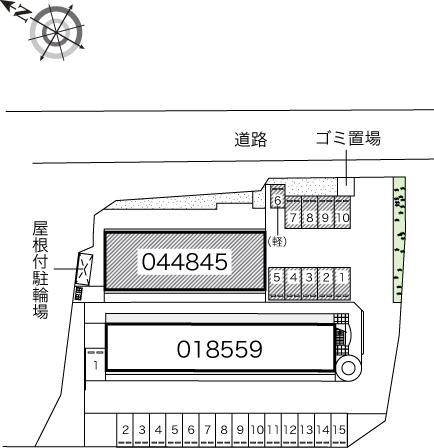 カンパニュラ(44845)の駐車配置図