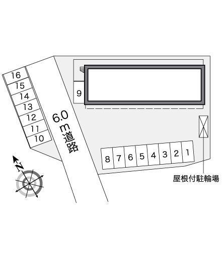 ＥＩＫＯ(38160)　敷地外駐車場の駐車配置図