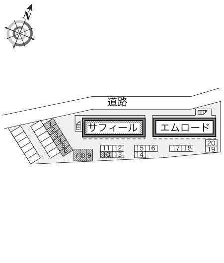 サフィール(22118)の駐車配置図