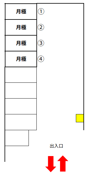日の出町大久野第１の駐車配置図