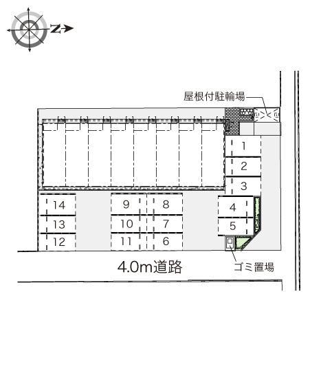 アビタシオン春日(42089)の駐車配置図