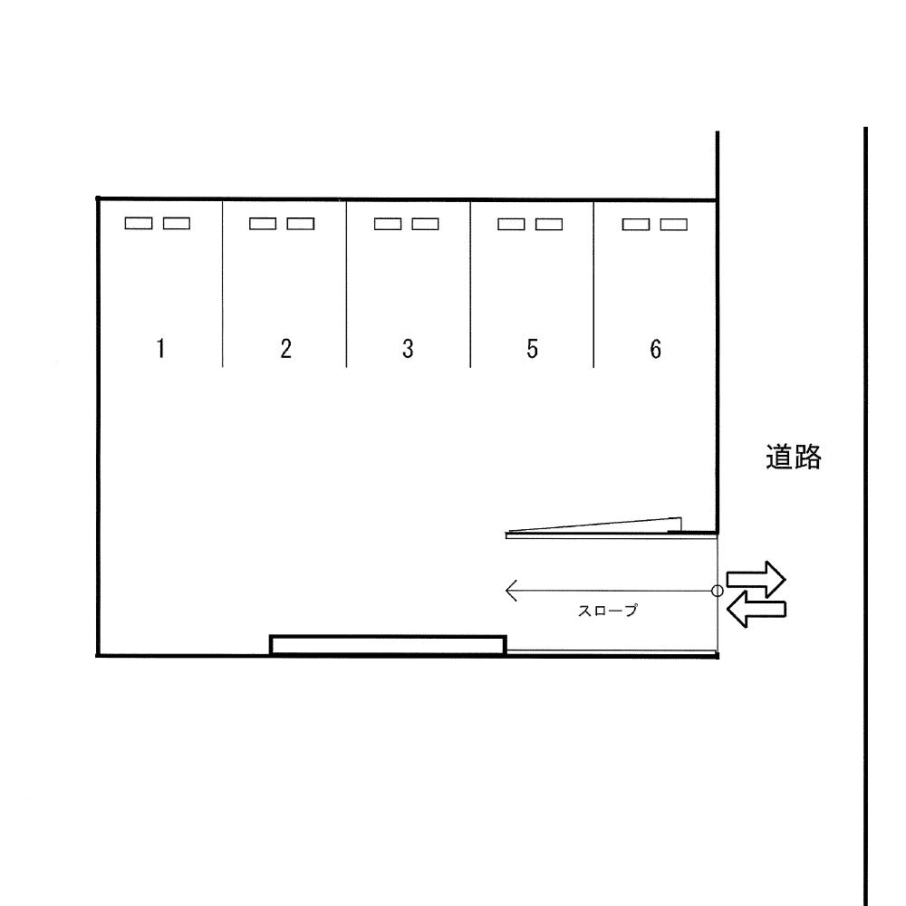 Yパーキングの駐車配置図