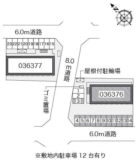 三ヶ根Ｂ(36376)の駐車配置図