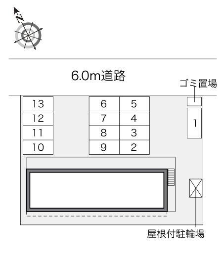 江月(34409)の駐車配置図