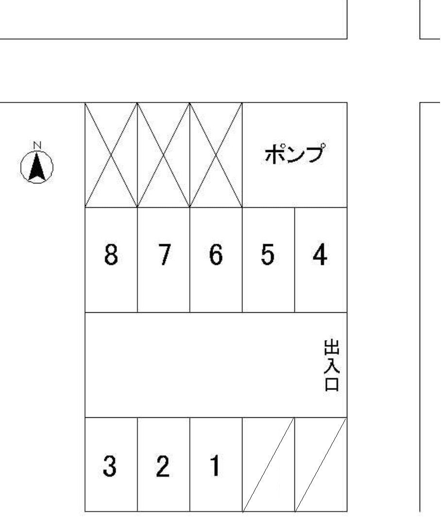 根下駐車場の駐車配置図