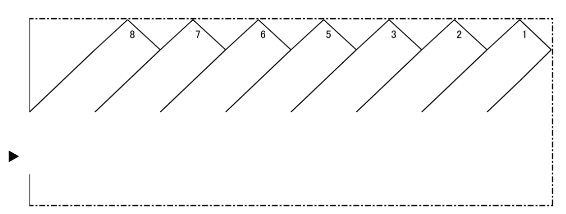 入場2-1811駐車場の駐車配置図