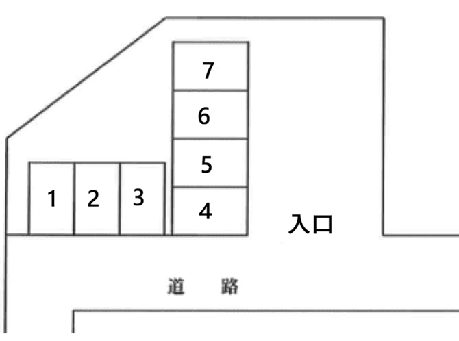 ドラゴンパ－キング５の駐車配置図