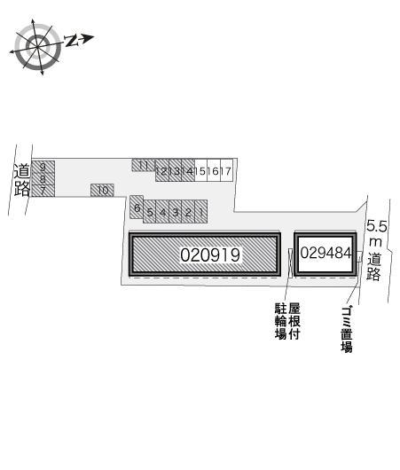 ルピナス(20919)の駐車配置図
