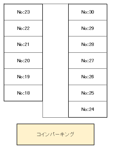 川崎区小田1-9-2駐車場の駐車配置図