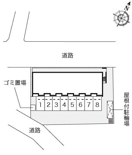 野鳥の森(53592)の駐車配置図