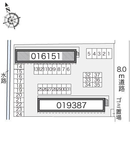 ヴェステングッチ(16151)の駐車配置図