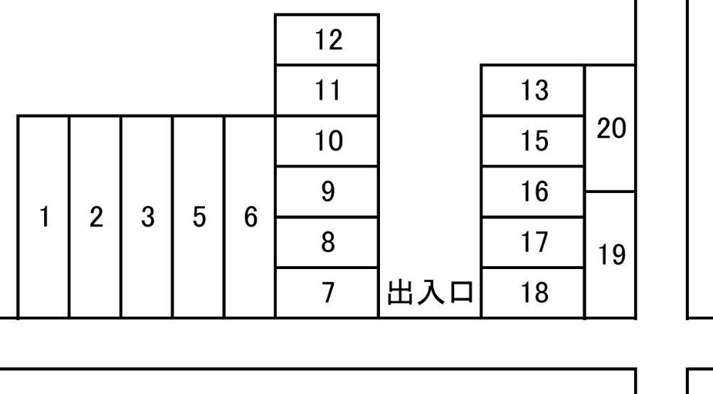 大塚3丁目駐車場の駐車配置図